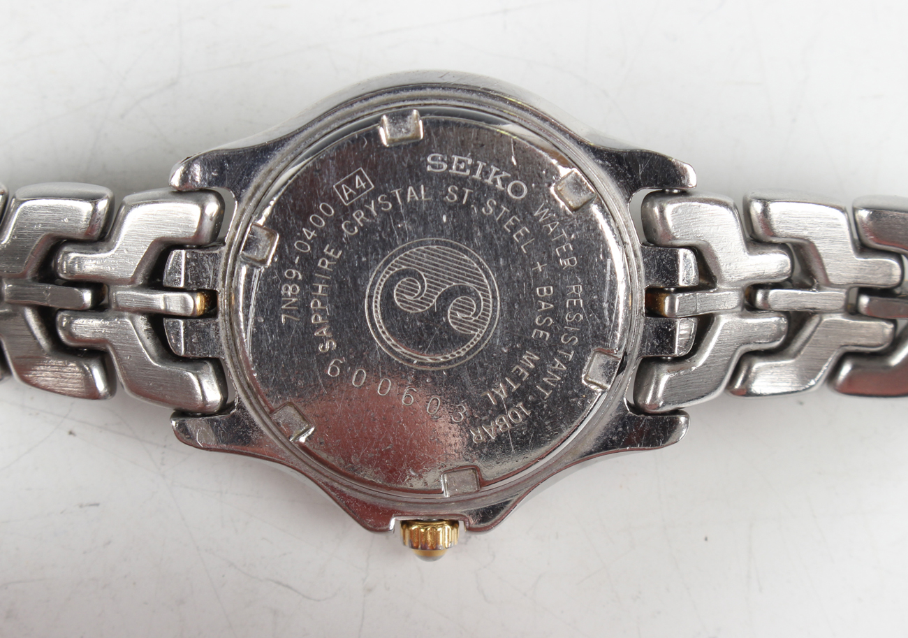 A group of five Seiko quartz ladies' wristwatches, together with two Lassale quartz ladies' - Image 17 of 30