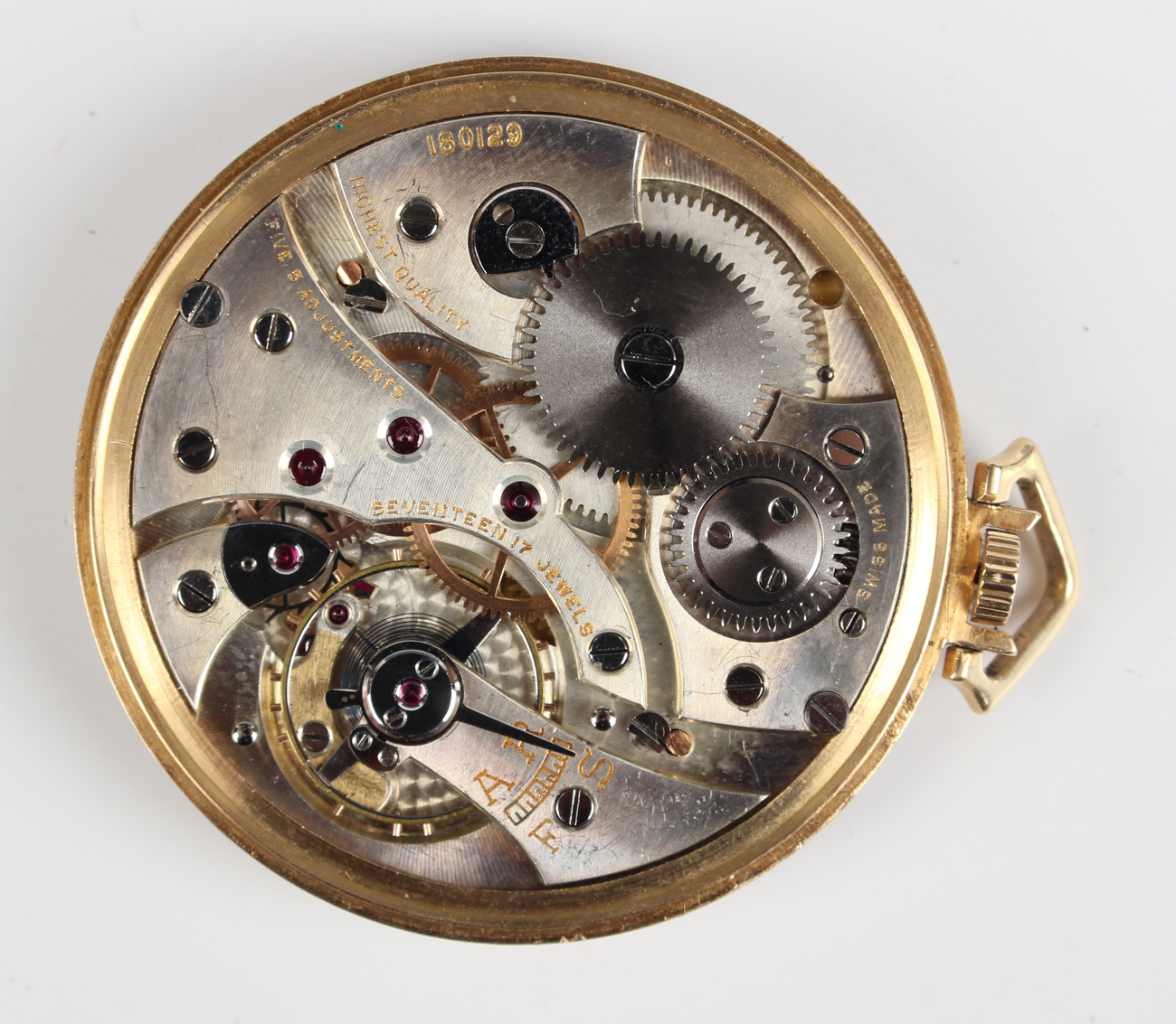 A Lacloche gold cased keyless wind open-faced lady's dress watch, the jewelled lever movement - Image 4 of 4