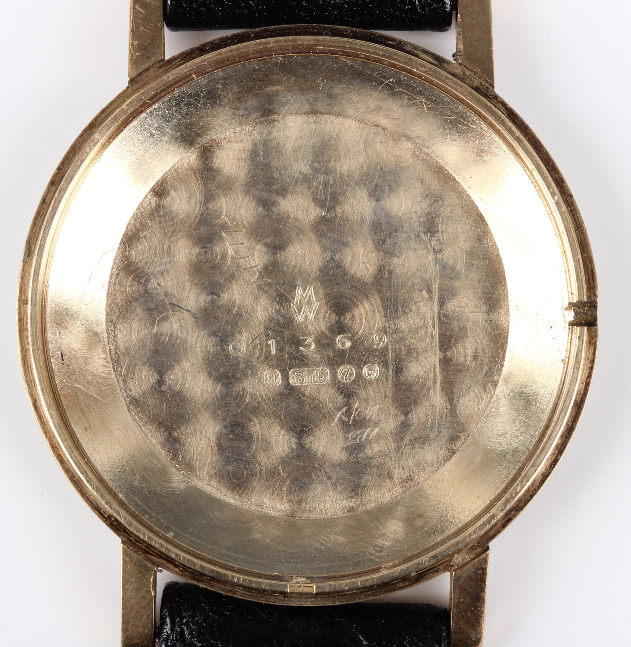 A Marvin Agenda 9ct gold circular cased gentleman's wristwatch, the signed jewelled movement - Image 5 of 7