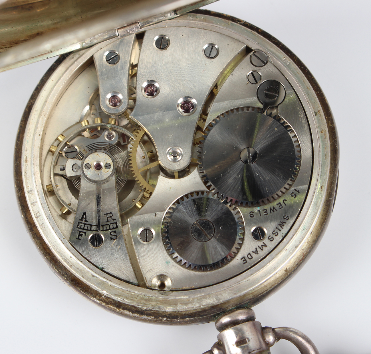 A Buren silver cased lady's wristwatch, import mark London 1921, case diameter 2.8cm, a silver cased - Image 18 of 19