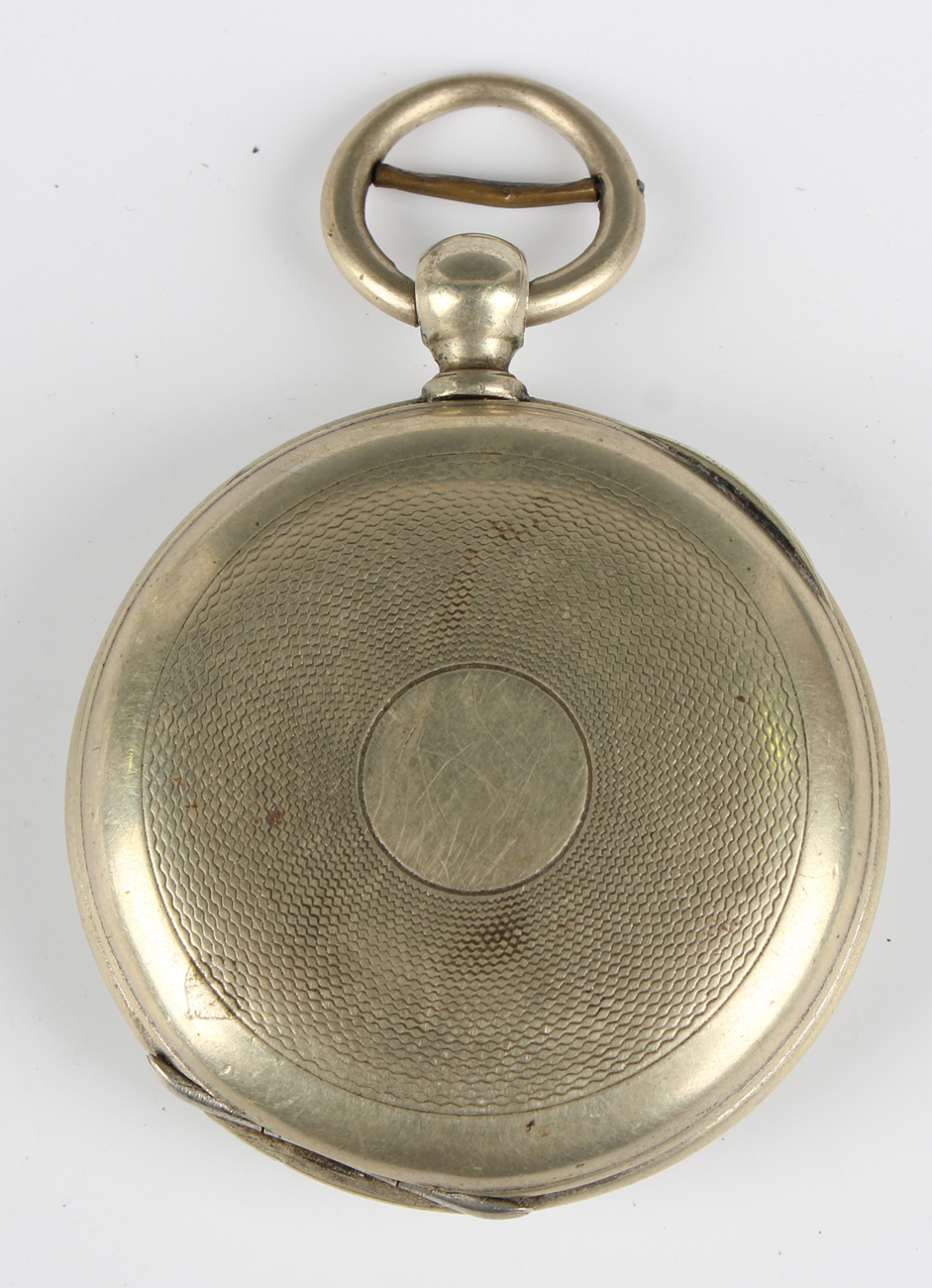 A Victorian silver pair cased keywind open-faced gentleman's pocket watch, the gilt fusee movement - Image 7 of 21