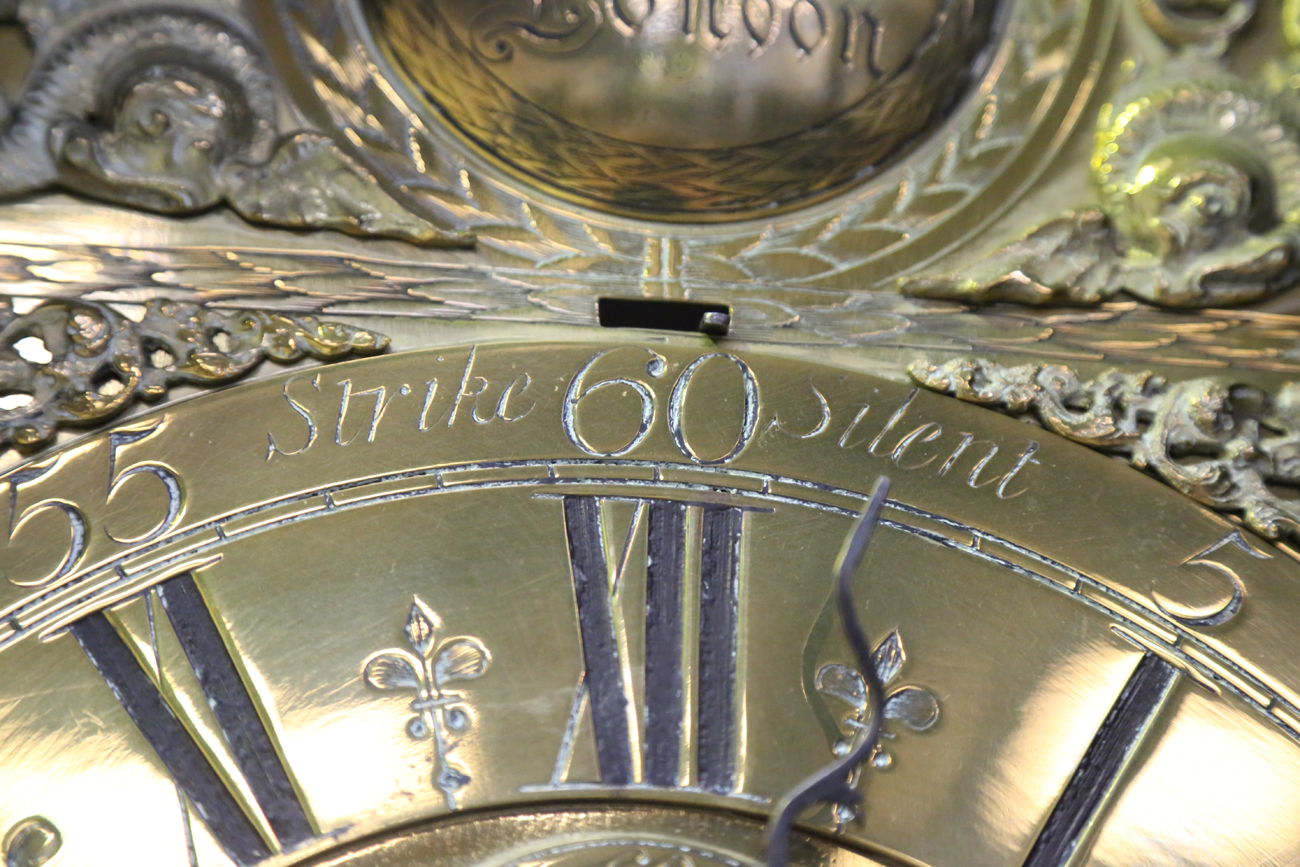 A George III oak and mahogany crossbanded longcase clock with eight day movement striking on a bell, - Image 24 of 26