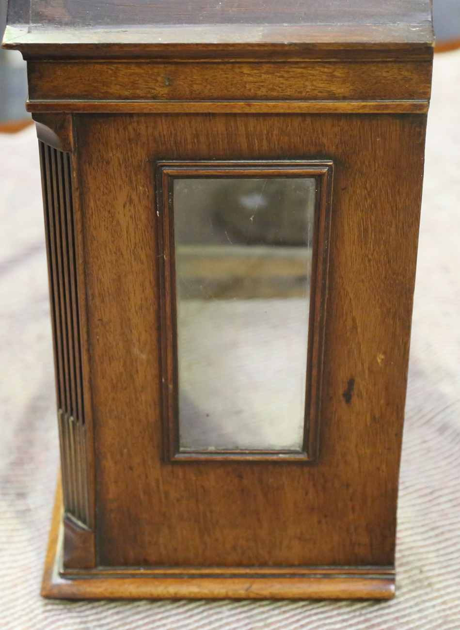 An early 19th century mahogany longcase clock with eight day movement striking hours on a bell, - Image 5 of 14