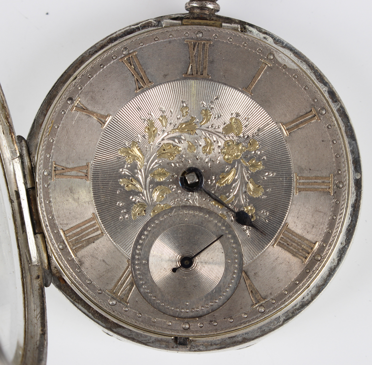 A Victorian silver pair cased keywind open-faced gentleman's pocket watch, the gilt fusee movement - Image 3 of 21