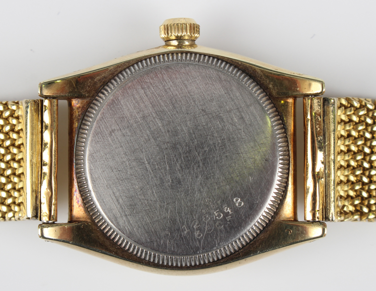 A Rolex Oyster Precision gilt metal fronted and steel backed gentleman's wristwatch, the signed - Image 7 of 8