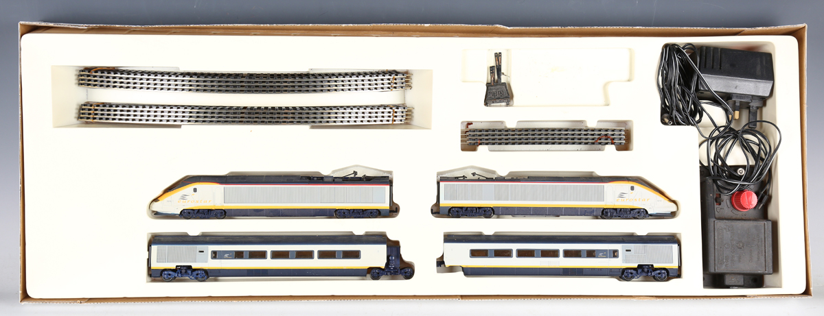 A Hornby Railways gauge HO R647 Eurostar train set, boxed with instructions (box creased and