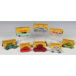 Eighteen Dinky Toys cars, sports cars and racing cars, including No. 168 Singer Gazelle, No. 183