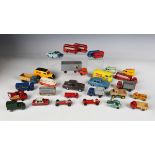 A collection of diecast vehicles, including Matchbox 1-75, Lledo Vanguards, Tonka Polistil, a