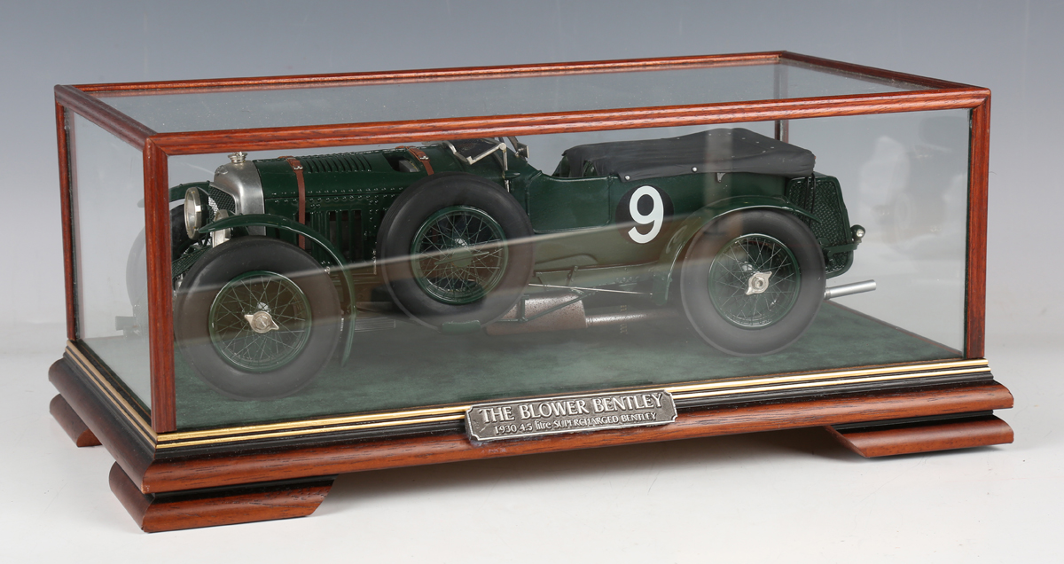 A Blueprint Models Ltd diecast model of The Blower Bentley 1930 4.5 litre supercharged Bentley,