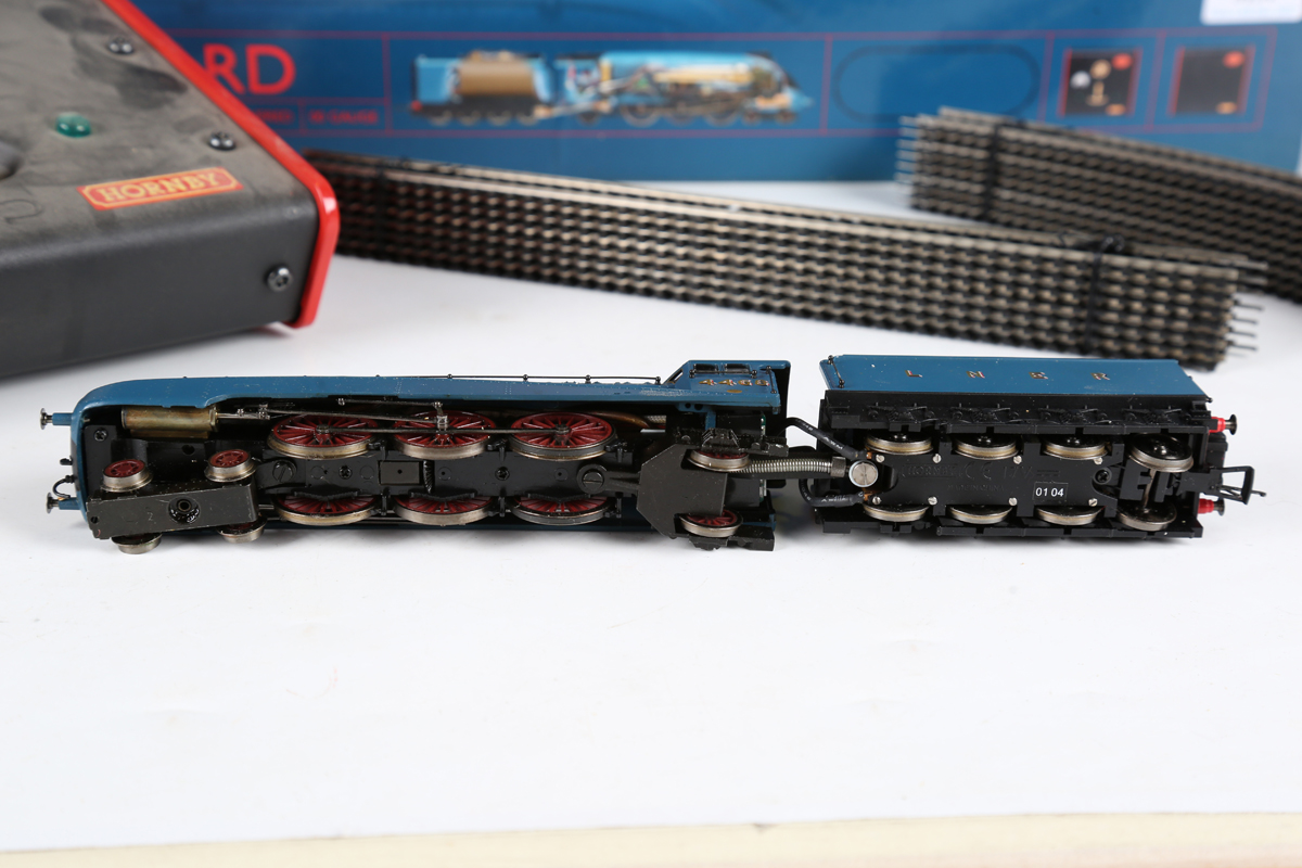 A Hornby gauge OO live steam locomotive 'Mallard' and tender with track, transformer and controller, - Image 5 of 7