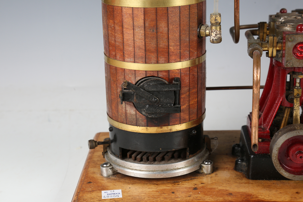 A live steam power plant with Stuart D10 vertical engine with 5cm flywheel and Stuart Turner steam - Image 2 of 11