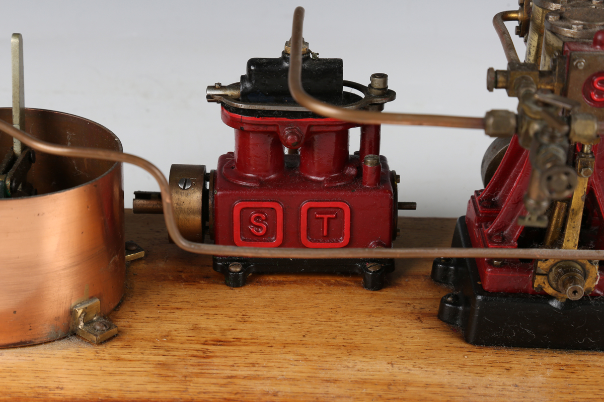 A live steam power plant with Stuart D10 vertical engine with 5cm flywheel and Stuart Turner steam - Image 10 of 11