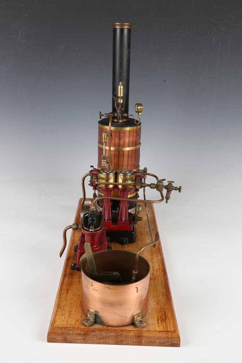 A live steam power plant with Stuart D10 vertical engine with 5cm flywheel and Stuart Turner steam - Image 7 of 11