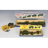 A small collection of Dinky Toys military vehicles, comprising Gift Set No. 699 military vehicles,