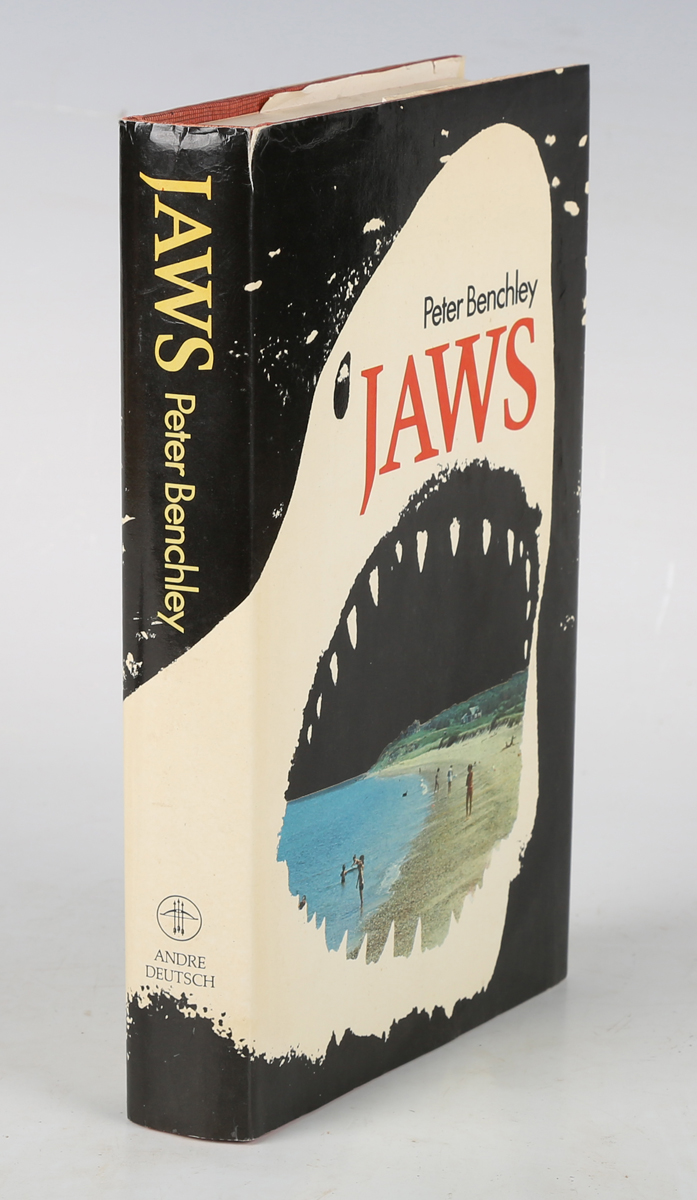 BENCHLEY, Peter. Jaws. London: Andre Deutsch, 1974. First edition, first impression, 8vo (197 x