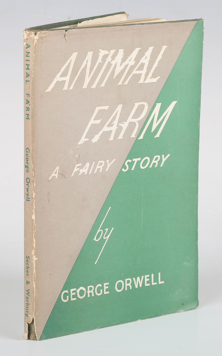 ORWELL, George. Animal Farm, a Fairy Story. London: Secker and Warburg, May 1945. First edition,