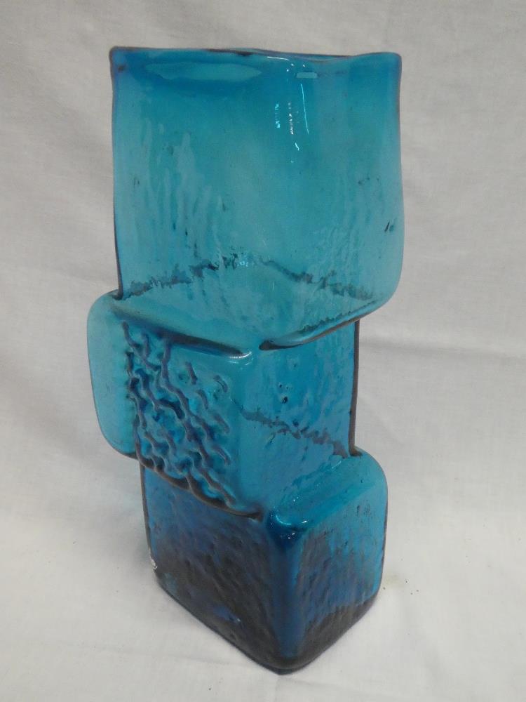 An unusual large Whitefriars glass "Drunken Bricklayer" pattern vase, - Image 2 of 2