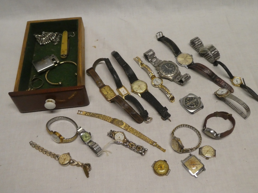 A selection of various ladies and gents wristwatches including Everite, Rodana, Tempex and others,