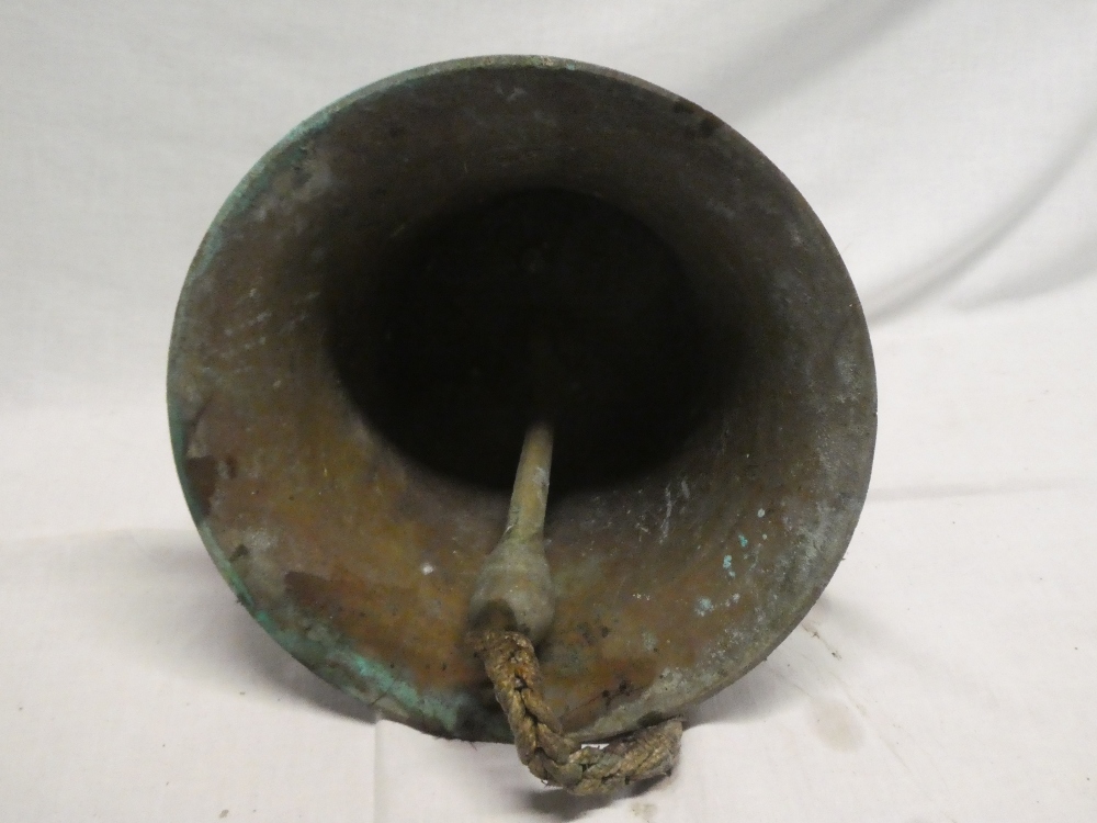 An old bronze ship's bell, - Image 2 of 2