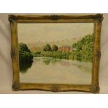 Phillip Fooks - oil on canvas Reflections - Quiet backwater of the Percuil River, signed,