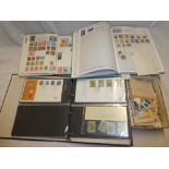 Various albums of mixed World stamps together PHQ cards,