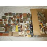 A large selection of various 00 gauge railway layout accessories including Hornby R910 and R905