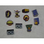 A selection of unusual Butlin's enamelled badges including 1939 Skegness Butlin's camp,
