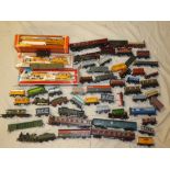 A large selection of various 00 gauge railway items including Mainline Royal Scots locomotive and