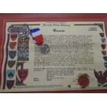 A Republic of France Ministere du Travail medal awarded to S Guerin 1981 in original box with