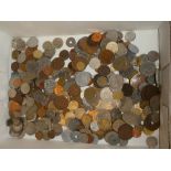 A large selection of mixed foreign coinage