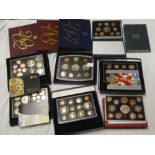 Eleven Royal Mint UK cased coin sets including 1997, 1999, 2001, 2002, 2003, 2004, 2005, 2006, 2007,