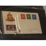 An album containing a collection of GB first day covers and presentation packs including 1937