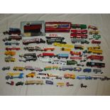 A large selection of various modern die-cast vehicles, mainly commercial vehicles including Corgi,