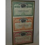 Three State of Minnesota North Butte Mining Company share certificates,