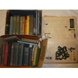 Various military and aviation volumes including Forty Days in 1914; The War in the Air and others,