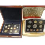 A 2003 United Kingdom Executive proof coin set and similar 2004 Executive proof coin set (2)