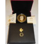 A 2017 silver-gilt Canadian Whispering Maple Leaves 50 dollar coin,