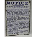 A 19th Century Cornish mining explosives notice for the Explosives Act 1875 "Any person who enters