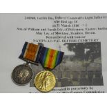A First War pair of medals awarded to No. 3395 Pte. E.