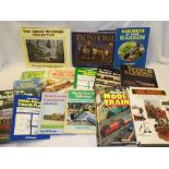 Various railway modelling books including Model Locomotive Construction; The World of Model Trains;