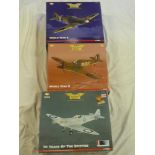 Three Corgi Aviation Archive 1:32 scale mint and boxed aircraft including 70 Years of the Spitfire,