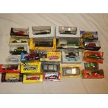 A selection of mainly mint and boxed diecast cars including Vanguards, Solido,