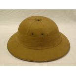 A 1920's khaki foreign service helmet by Hawkes & Co.