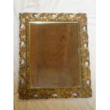 A good quality rectangular wall mirror in ornate gilt frame,