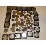 A selection of various coins including George III 1797 cartwheel two pence,