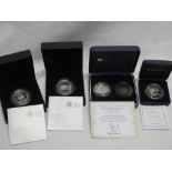 Two 2009 Henry VIII silver proof crowns,