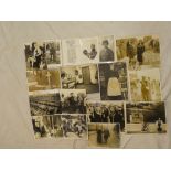 A selection of original First War and later press photographs including a photograph of Edith