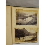 A scrap album of mainly 19th century photographs - Scotland and other areas etc.