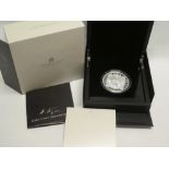 A 2021 Royal Mint 5oz silver proof coin - Gothic crown quartered arms,