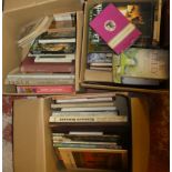 Three boxes of various art related volumes including The Japanese Print Since 1900;